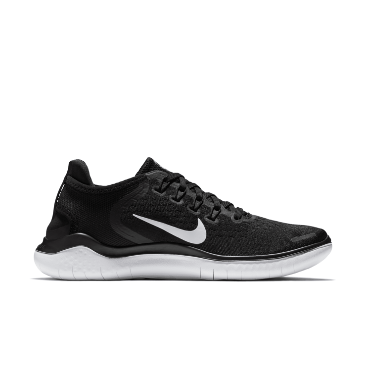 Nike Free RN 2018 Black White  (W) Angle 1