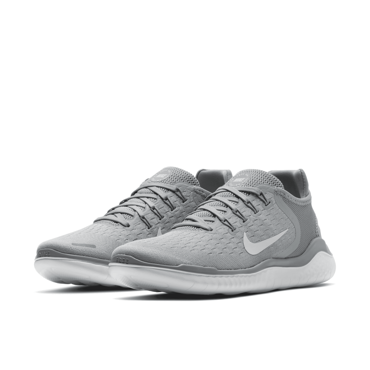 Nike Free RN 2018 Wolf Grey White Angle 3