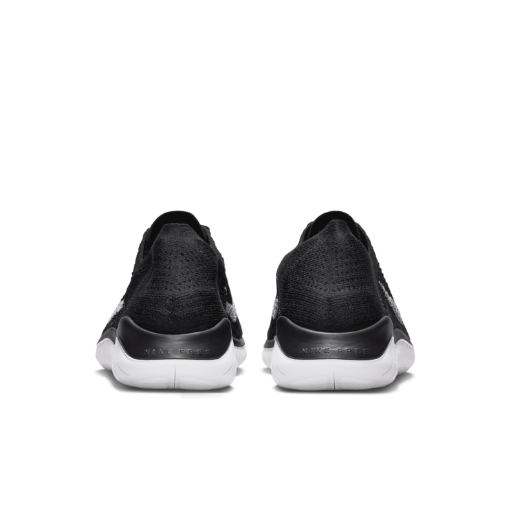 Nike Free RN Flyknit 2018 Black White Angle 2