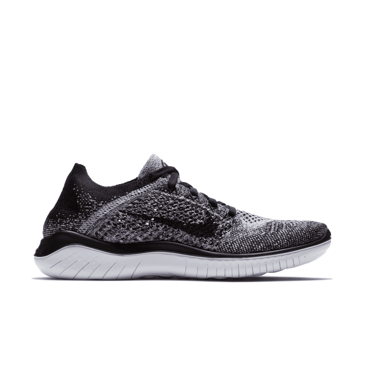 Nike Free RN Flyknit 2018 Oreo (W) Angle 1