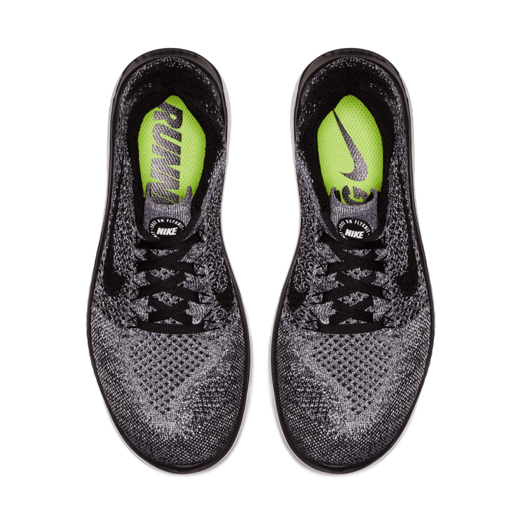Nike Free RN Flyknit 2018 Oreo (W) Angle 2