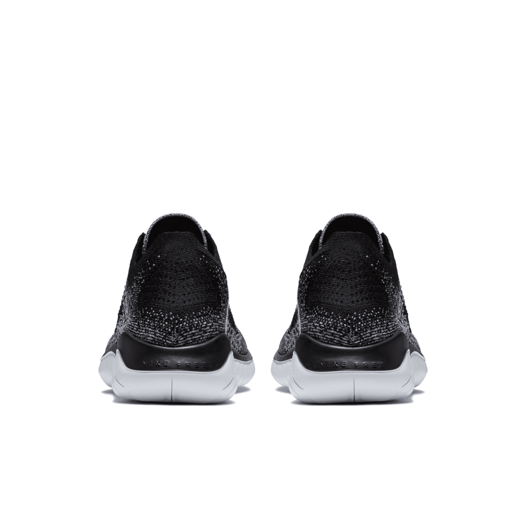 Nike Free RN Flyknit 2018 Black White Ombre Angle 4