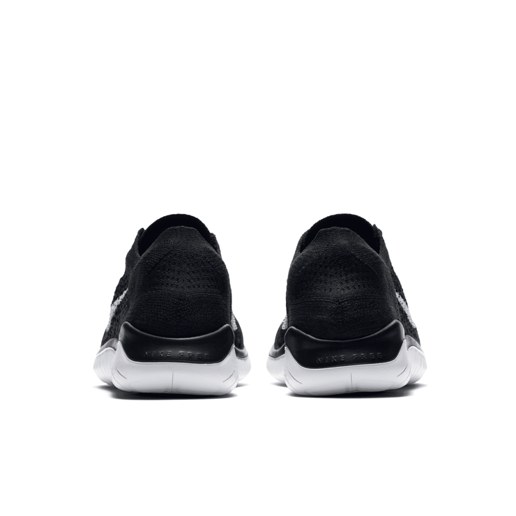 Nike Free RN Flyknit 2018 Black (W) Angle 4