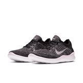Nike Free RN Flyknit 2018 Black Pink Foam (W) Angle 2