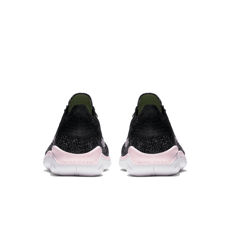 Nike Free RN Flyknit 2018 Black Pink Foam (W) Angle 3