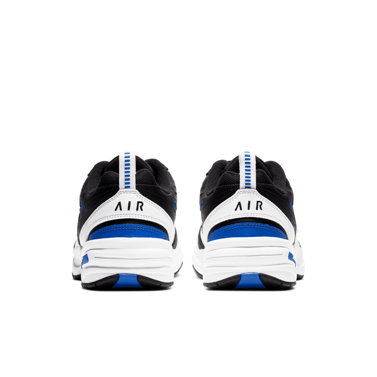 Nike Air Monarch IV 4E Wide White Blue Angle 4