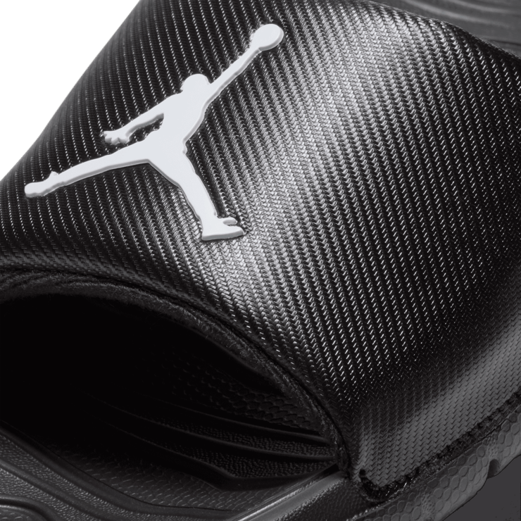Jordan Break Slide Black White Angle 2