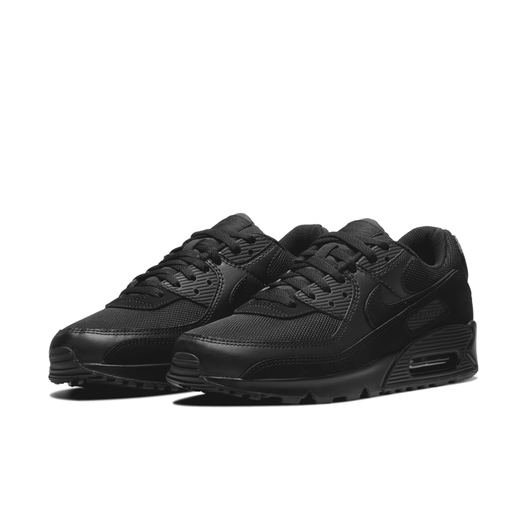 Nike Air Max 90 Recraft Triple Black Angle 3