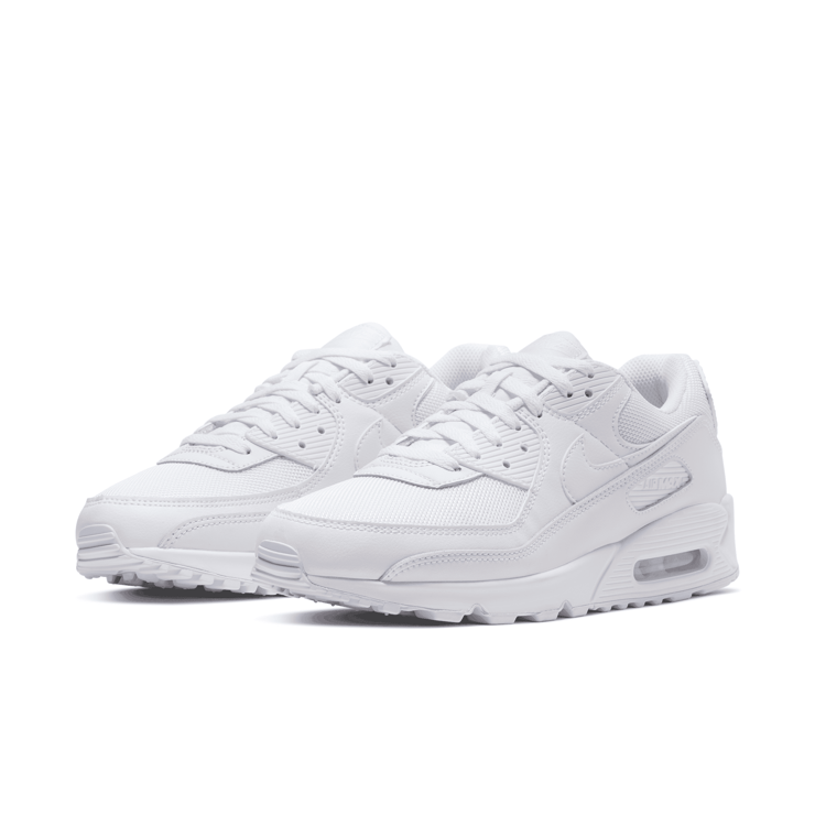 Nike Air Max 90 Recraft Triple White Angle 1