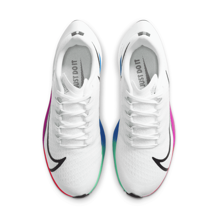 Nike Air Zoom Pegasus 37 White Multi-Color (W) Angle 1