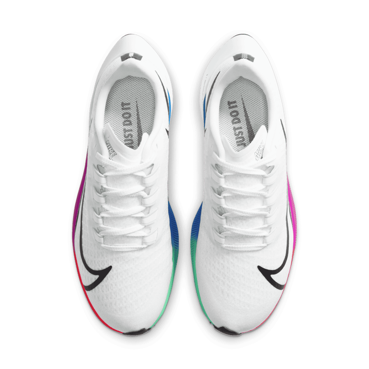 Nike Air Zoom Pegasus 37 White Multi-Color (W) Angle 1