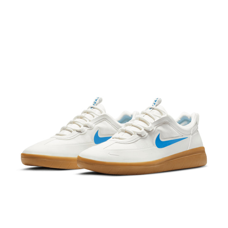 Nike SB Nyjah Free 2 White Light Photo Blue Gum Angle 2
