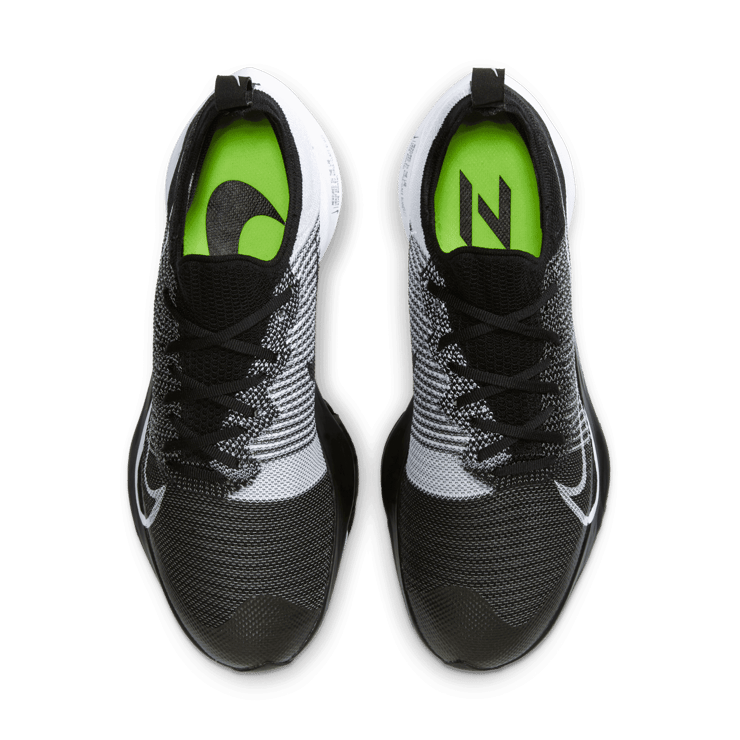 Nike Air Zoom Tempo Next% Flyknit Black White Angle 1