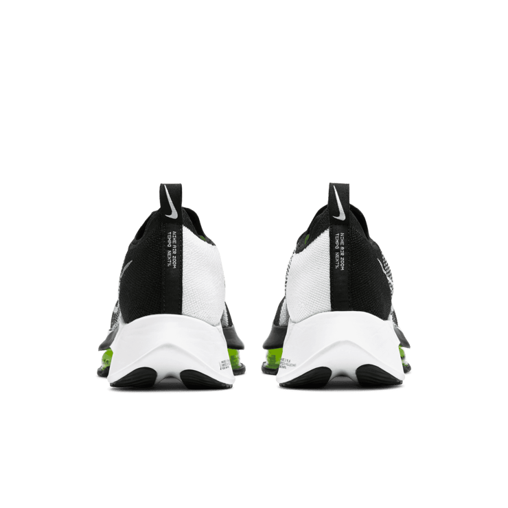 Nike Air Zoom Tempo Next% Flyknit Black White Angle 3