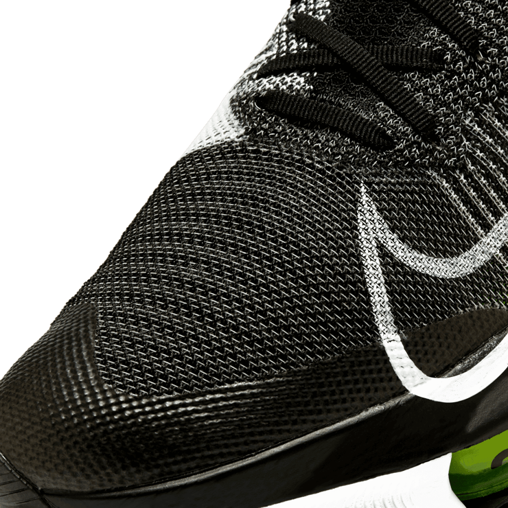 Nike Air Zoom Tempo Next% Flyknit Black White Angle 4