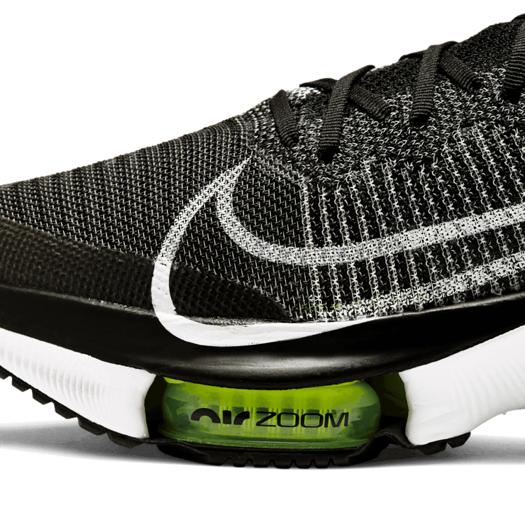 Nike Air Zoom Tempo Next% Flyknit Black White Angle 6