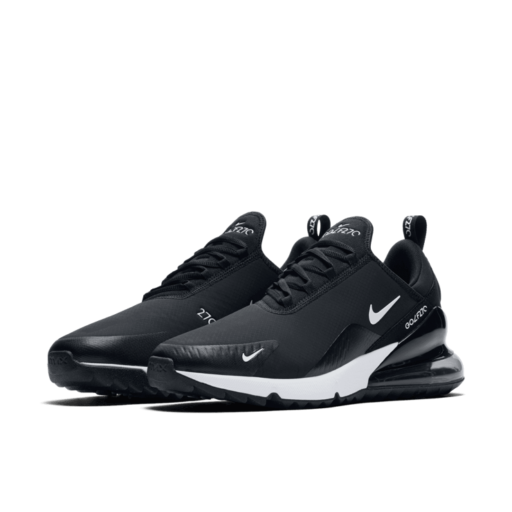 Nike Air Max 270 Golf Black White Angle 2