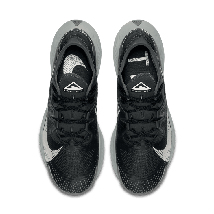 Nike Pegasus Trail 2 Black Dark Smoke Grey Angle 1