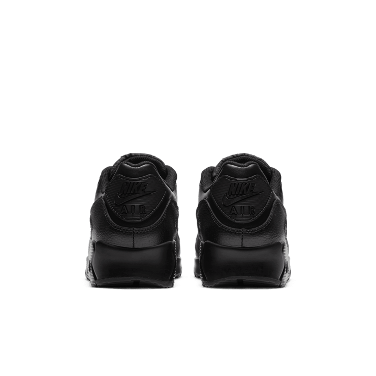 Nike Air Max 90 Leather Triple Black (2020) Angle 4