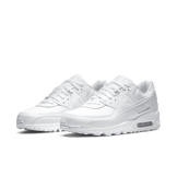 Nike Air Max 90 Leather Triple White (2020) Angle 3
