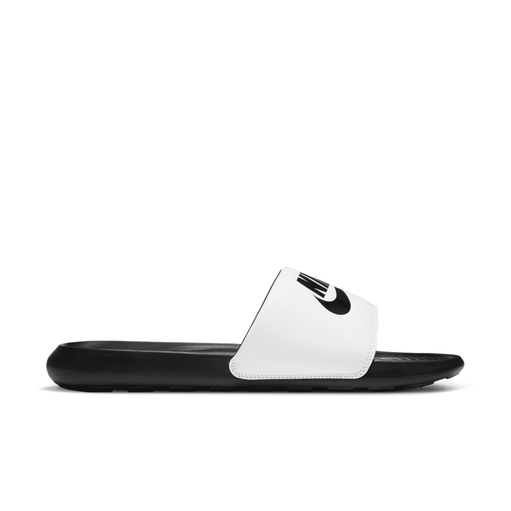 Nike Victori One Slide White Black Angle 3