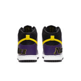 Nike Dunk High EMB Lakers Angle 3