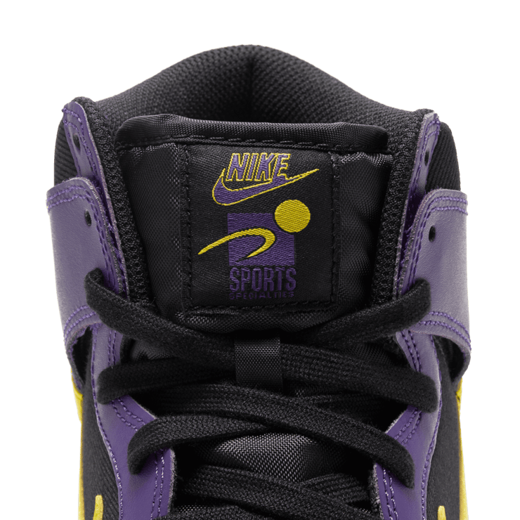 Nike Dunk High EMB Lakers Angle 6