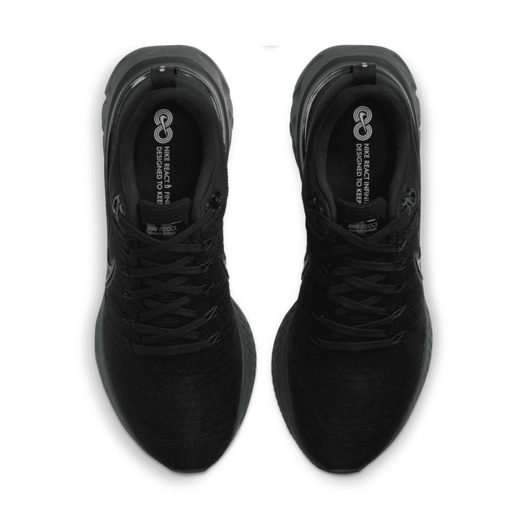 Nike React Infinity Run Flyknit 2 Black Iron Grey Angle 1