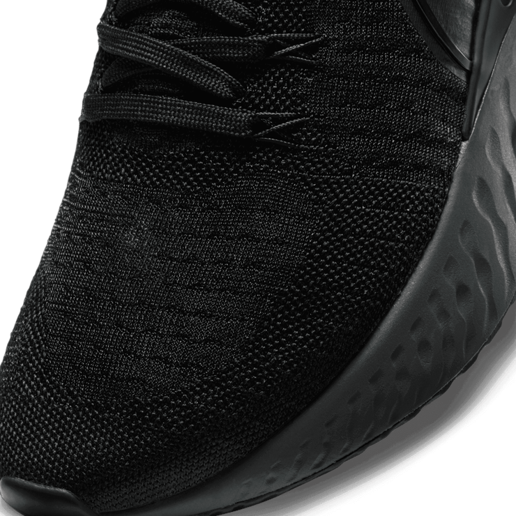 Nike React Infinity Run Flyknit 2 Black Iron Grey Angle 4