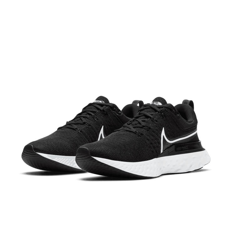 Nike React Infinity Run Flyknit 2 Black (W) Angle 2