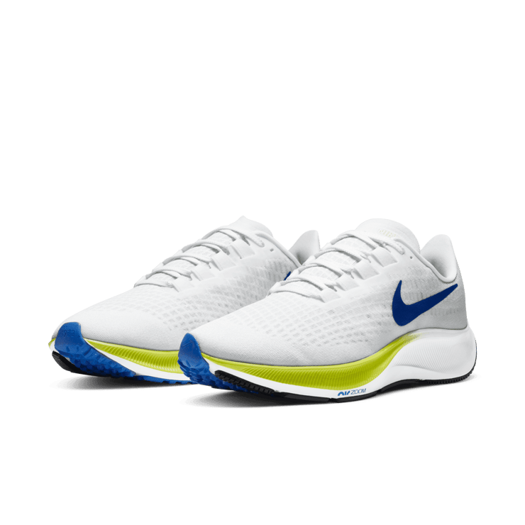 Air Zoom Pegasus 37 White Racer Blue Angle 2