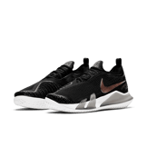 Nike Court React Vapor NXT Black Metallic Red Bronze (W) Angle 2