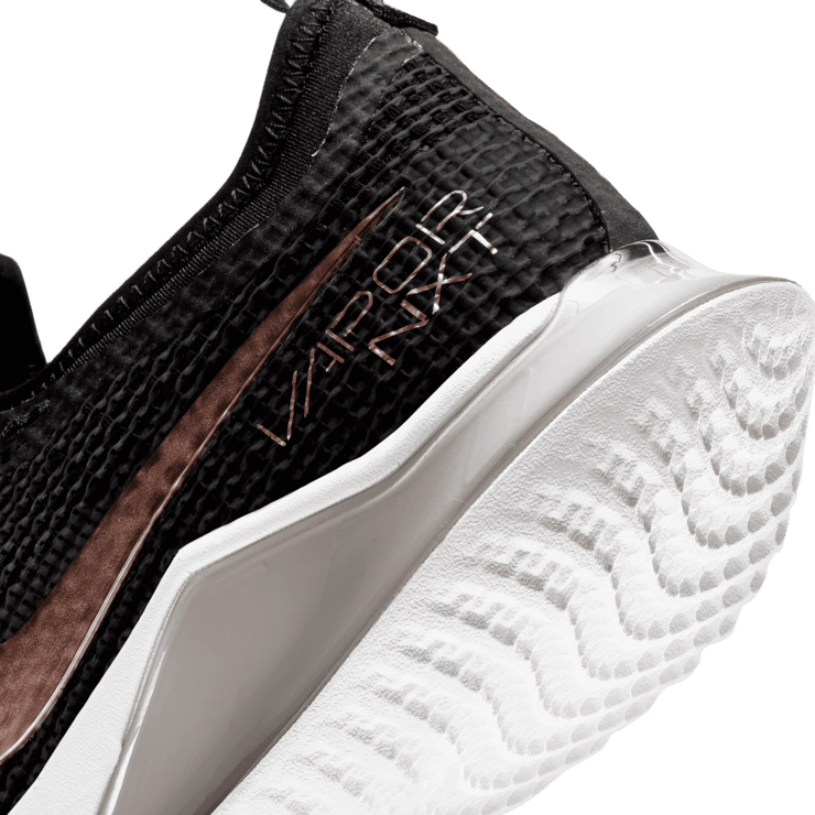 Nike Court React Vapor NXT Black Metallic Red Bronze (W) Angle 5