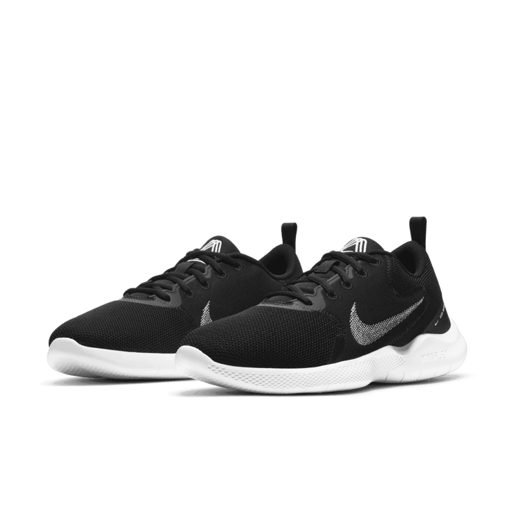Nike Flex Experience RN 10 Black White Angle 2