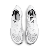 Nike ZoomX Vaporfly Next% 2 White Metallic Silver Angle 1