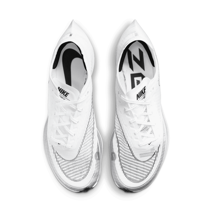 Nike ZoomX Vaporfly Next% 2 White Metallic Silver Angle 1