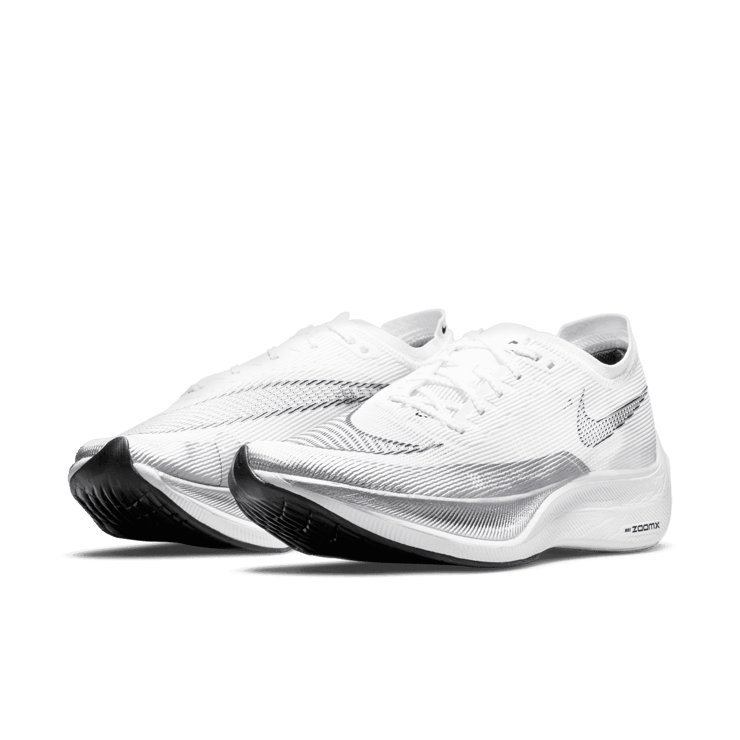 Nike ZoomX Vaporfly Next% 2 White Metallic Silver Angle 2