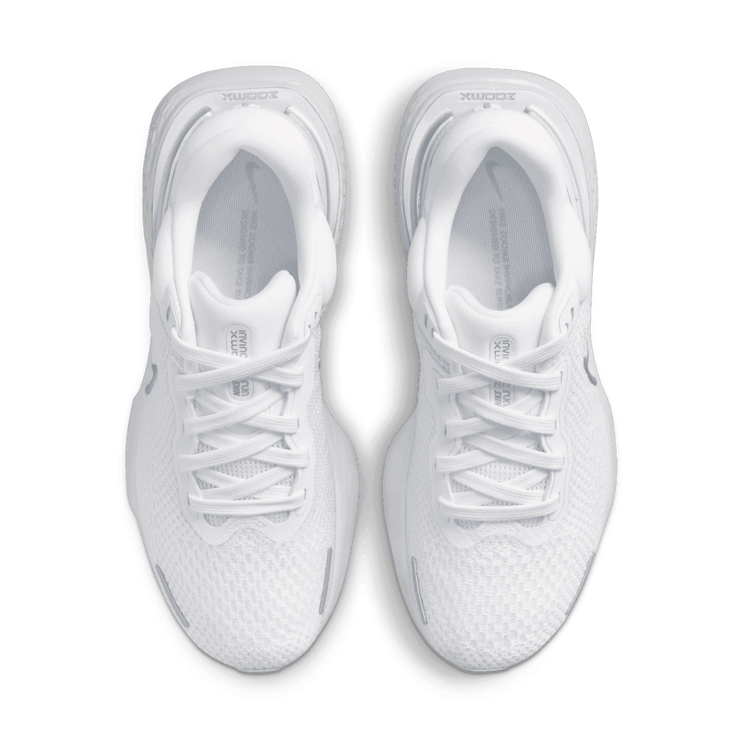 Nike ZoomX Invincible Run Flyknit White Metallic Silver (W) Angle 1