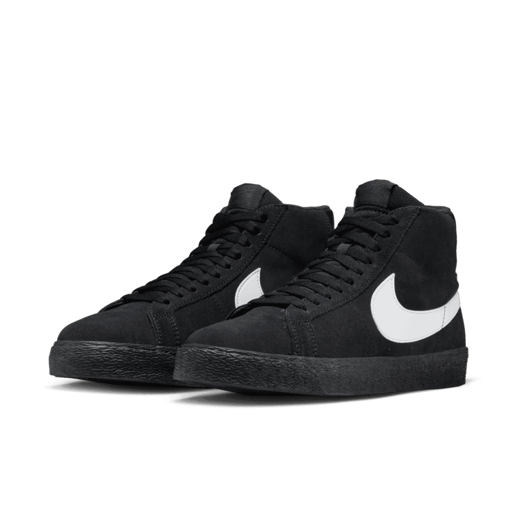 Nike SB Zoom Blazer Mid Black White Angle 2