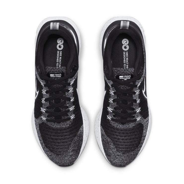 Nike React Infinity Run Flyknit 2 White Black Angle 1