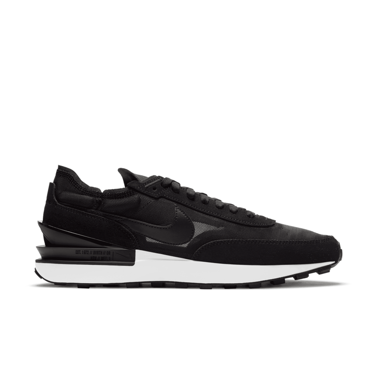 Nike Waffle One Black White Angle 1