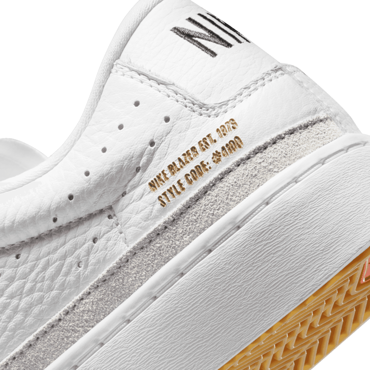 Nike Blazer Low X White Gum Outsole Angle 6