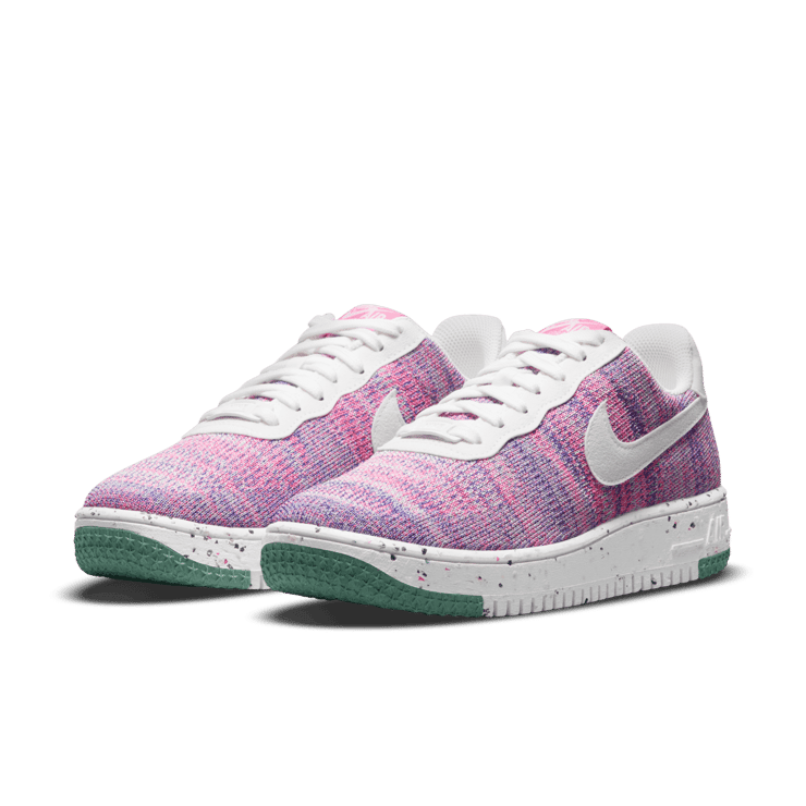 Nike Air Force 1 Low Crater Flyknit Fuchsia Glow (W) Angle 2