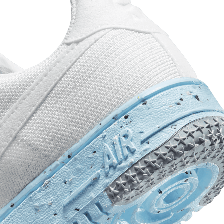 Nike Air Force 1 Low Crater Flyknit White Ice Blue (W) Angle 5