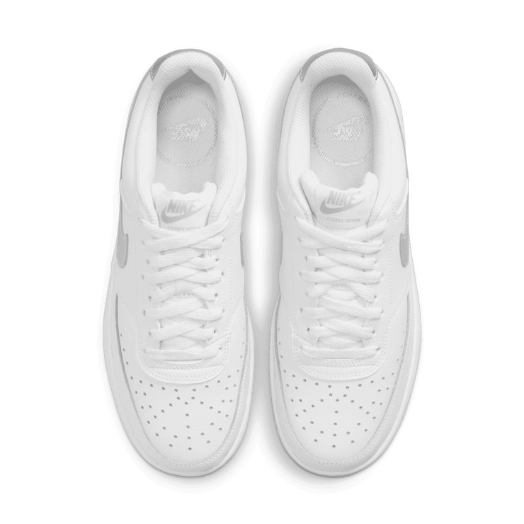 Nike Court Vision Low White Grey (W) Angle 2