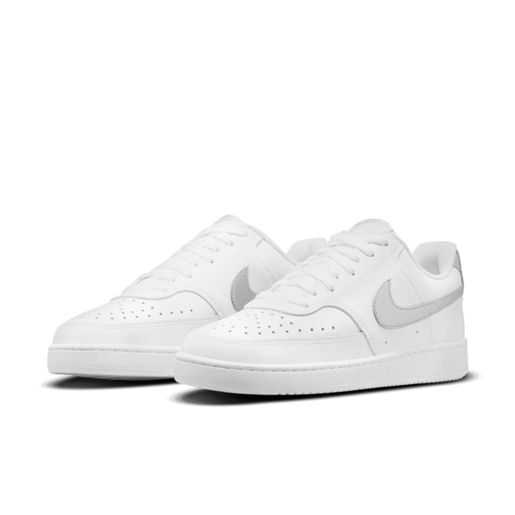 Nike Court Vision Low White Grey (W) Angle 3