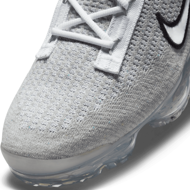Nike Air VaporMax 2021 FK White Black Metallic Silver Angle 5