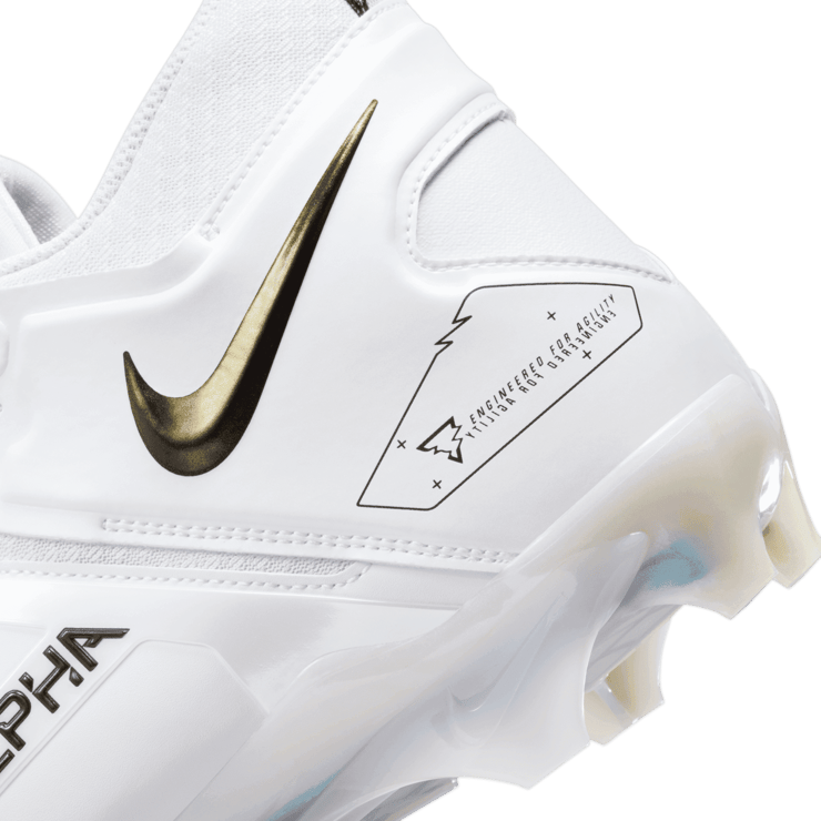 Nike Alpha Menace Pro 3 White Gold Angle 6