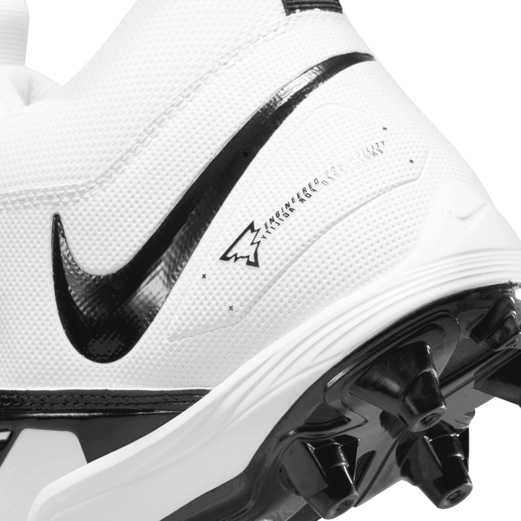 Nike Alpha Menace Varsity 3 White Black Angle 6