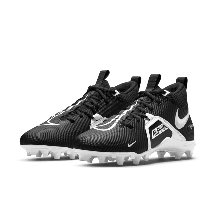 Nike Alpha Menace Varsity 3 Black White Angle 2